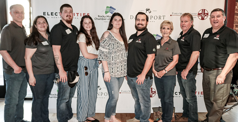 rmem-small-business-month The team at Rocky Mount Electric Motor standing for a photo for small business month.
