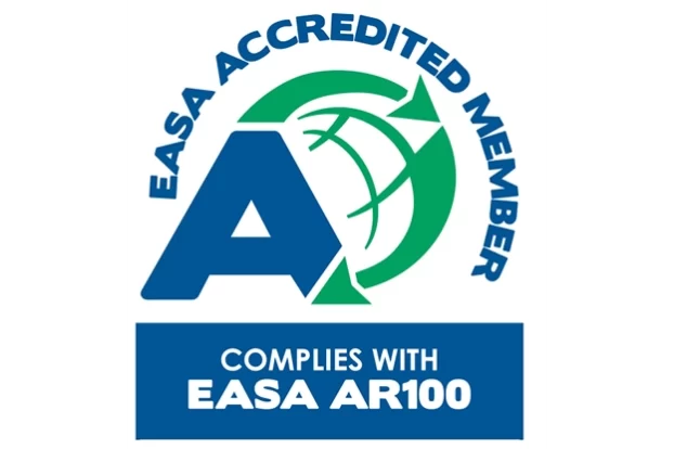 The seal of EASA accreditation that Rocky Mount Electric Motor has received.