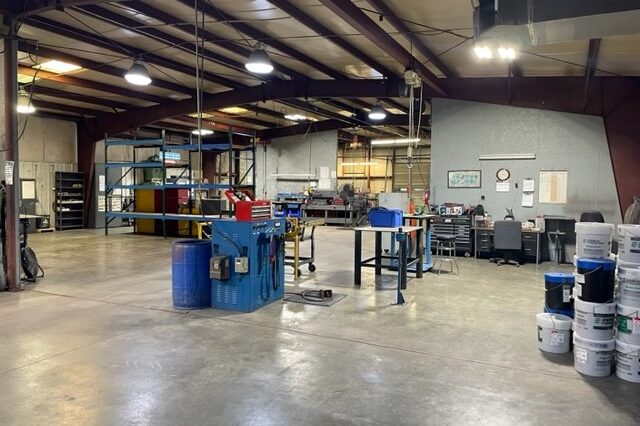 The Rocky Mount Electric Motor shop floor where electric motors are serviced.